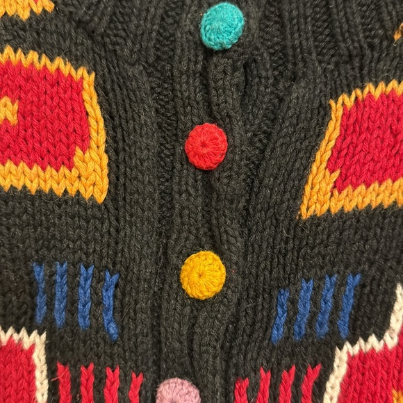 Forenza women’s 1980’s multicolored cardigan 55% ramie, 45% cotton, size small - Picture 4 of 4